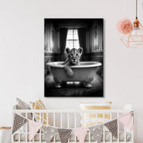 Nursery Baby Lioness Bathtub 71 Wall Art