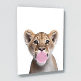 Nursery Baby Lioness Bubble Gum 206 Wall Art