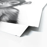 Nursery Baby Monkey Black White 174 Wall Art