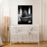 Nursery Baby Owl Bathtub 58 Wall Art