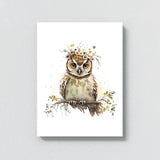 Nursery Baby Owl Boho 99 Wall Art
