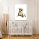 Nursery Baby Owl Boho 99 Wall Art