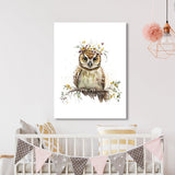 Nursery Baby Owl Boho 99 Wall Art
