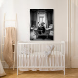 Nursery Baby Panda Bathtub 57 Wall Art