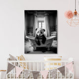 Nursery Baby Panda Bathtub 57 Wall Art