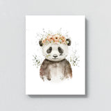Nursery Baby Panda Boho 106 Wall Art