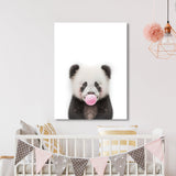 Nursery Baby Panda Bubble Gum 15 Wall Art