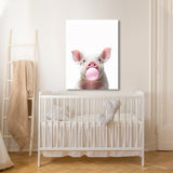 Nursery Baby Pig Bubble Gum 16 Wall Art
