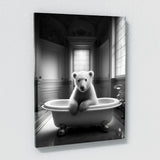 Nursery Baby Polar Bear Bathtub 61 Wall Art