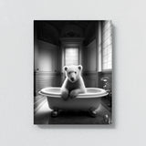 Nursery Baby Polar Bear Bathtub 61 Wall Art