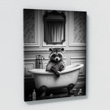 Nursery Baby Raccoon Bathtub 73 Wall Art