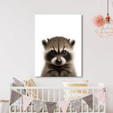 Nursery Baby Raccoon Photography 156 Wall Art
