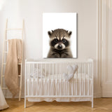Nursery Baby Raccoon Photography 156 Wall Art