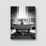 Nursery Baby Sheep Bathtub 64 Wall Art