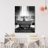 Nursery Baby Sheep Bathtub 64 Wall Art