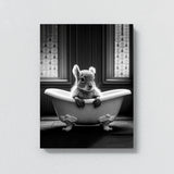 Nursery Baby Squirrel Bathtub 85 Wall Art