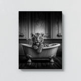 Nursery Baby Tiger Bathtub 51 Wall Art