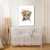 Nursery Baby Tiger Boho 94 Wall Art