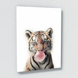 Nursery Baby Tiger Bubble Gum 8 Wall Art