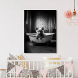 Nursery Baby Wolf Bathtub 83 Wall Art