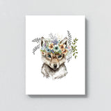 Nursery Baby Wolf Boho 211 Wall Art
