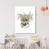 Nursery Baby Wolf Boho 211 Wall Art