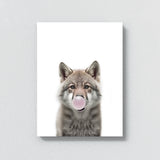 Nursery Baby Wolf Bubble Gum 44 Wall Art