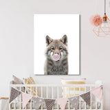 Nursery Baby Wolf Bubble Gum 44 Wall Art