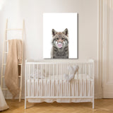 Nursery Baby Wolf Bubble Gum 44 Wall Art