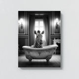 Nursery Baby Zebra Bathtub 63 Wall Art