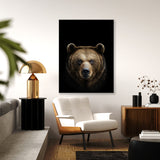 Animal Black Bear Head 117 Wall Art
