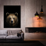 Animal Black Bear Head 117 Wall Art