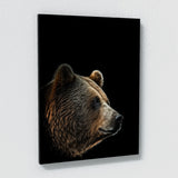 Animal Black Bear Head 120 Wall Art