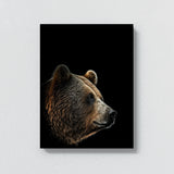 Animal Black Bear Head 120 Wall Art