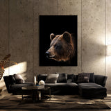Animal Black Bear Head 121 Wall Art