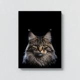 Animal Black Cat Head 104 Wall Art