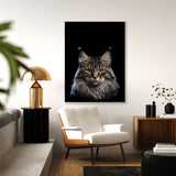 Animal Black Cat Head 104 Wall Art