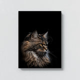 Animal Black Cat Head 112 Wall Art