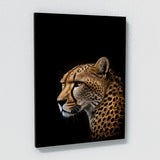 Animal Black Cheetah Head 12 Wall Art