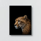 Animal Black Cheetah Head 12 Wall Art