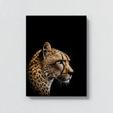 Animal Black Cheetah Head 7 Wall Art