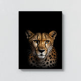 Animal Black Cheetah Head 9 Wall Art