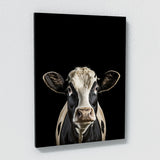 Animal Black Cow Head 198 Wall Art