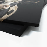 Animal Black Cow Head 198 Wall Art
