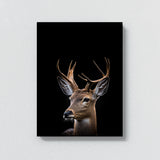 Animal Black Deer Head 31 Wall Art