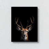 Animal Black Deer Head 32 Wall Art