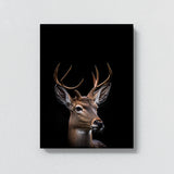 Animal Black Deer Head 40 Wall Art