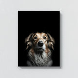 Animal Black Dog Head 94 Wall Art