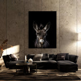 Animal Black Donkey Head 206 Wall Art