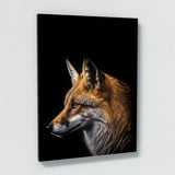Animal Black Fox Head 170 Wall Art